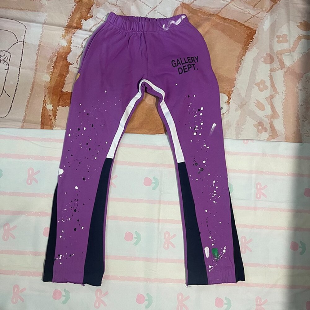 Gallery Dept Purple Flared Track Pants